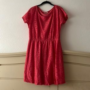 Lace flower dress in size large.